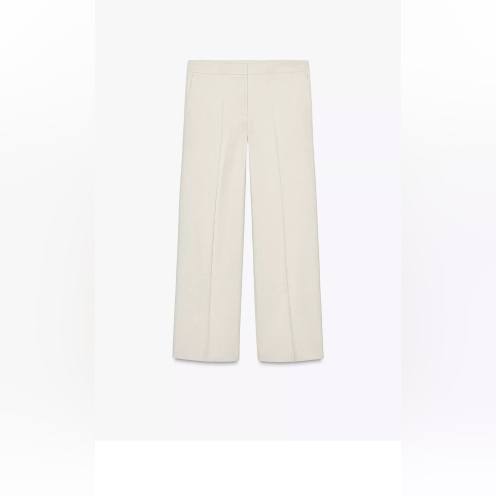 Zara Cream Wide Leg Women's Pants
